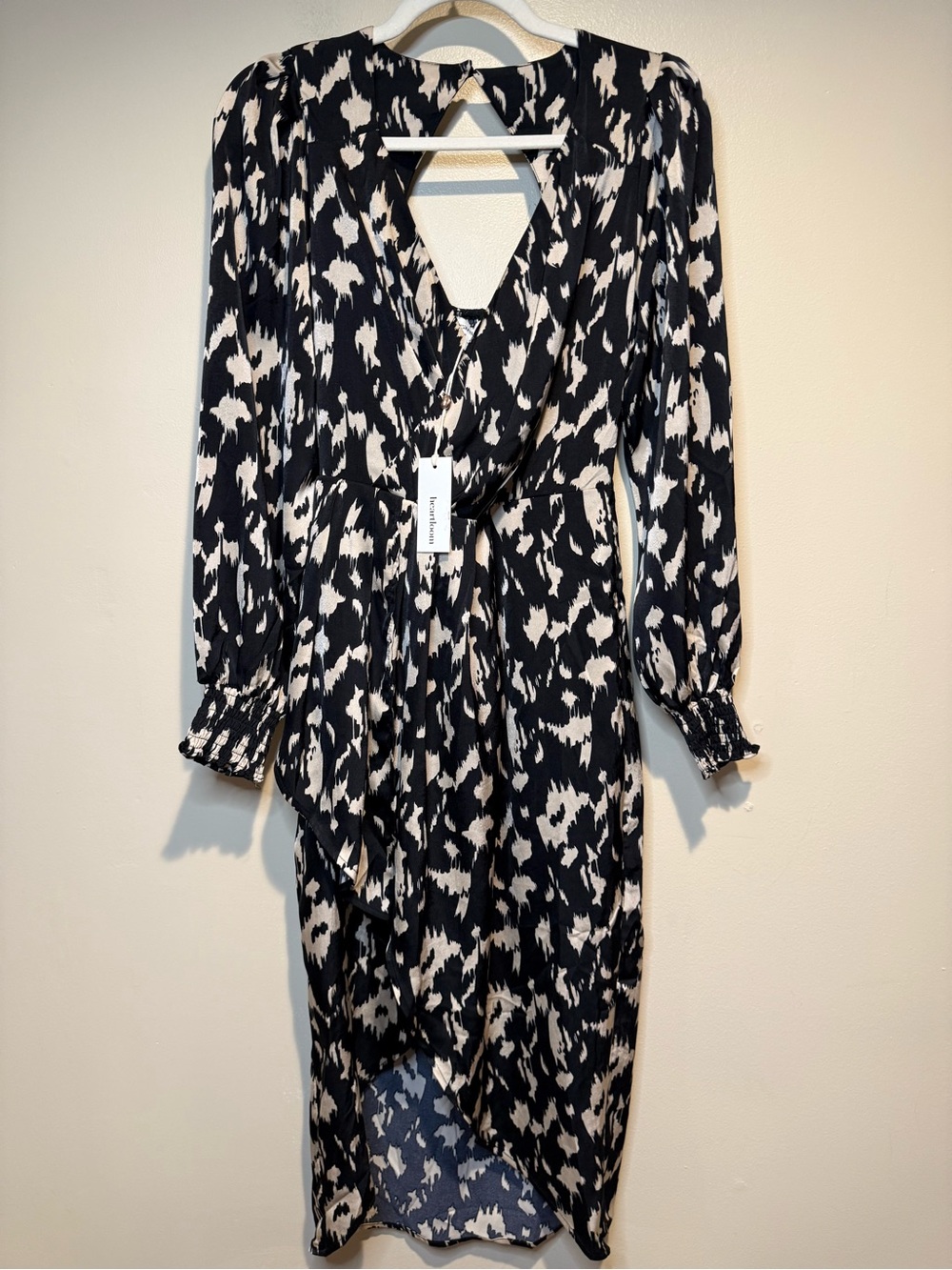 Heartloom Faux wrap midi dress